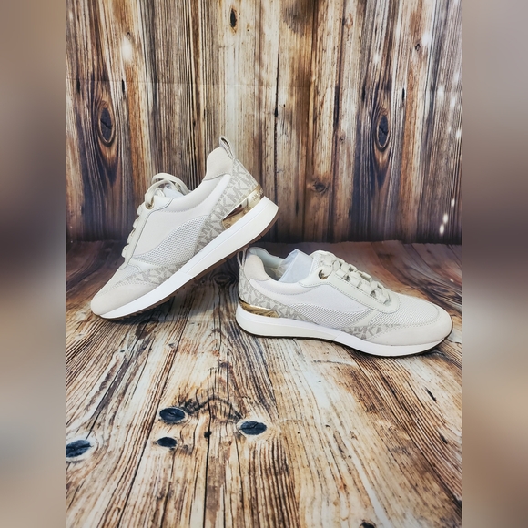 Michael Kors Allie Stride Mesh and Logo Trainer - Picture 2 of 14